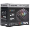 Блок питания Thermaltake Litepower RGB 650W  [LTP-650AL2NK]