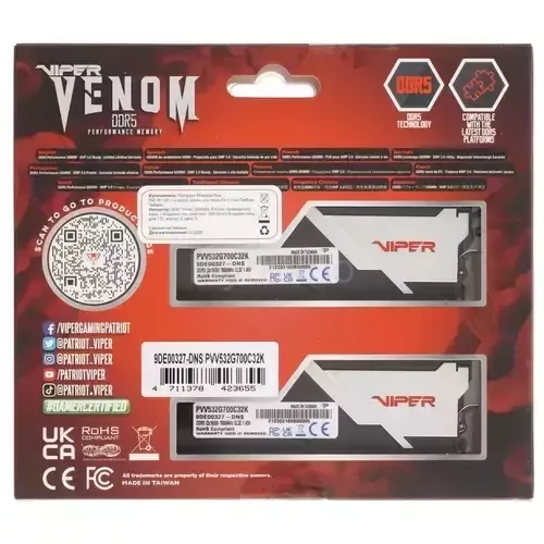 Оперативнаяпамять32Gb7000MHzPATRIOTVIPERVENOM(PVV532G700C32K)_3