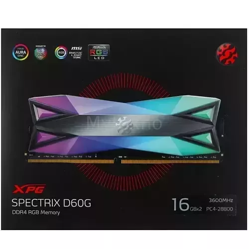 Оперативнаяпамять32Gb3600MHzADATAXPGSPECTRIXD60GRGBGrey(AX4U360016G18I-DT60)RTL_5