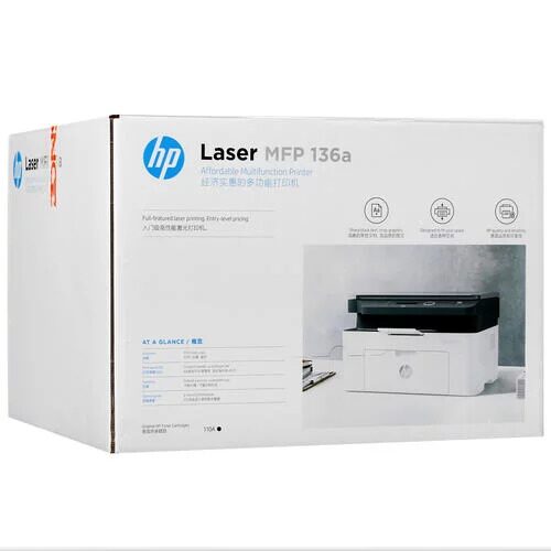 МФУ лазерное HP Laser MFP 136a [4ZB85A]