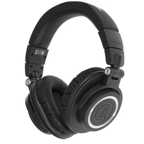 Беспроводные/проводные наушники Audio-Technica ATH-M50XBT2 черный