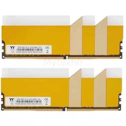 Оперативнаяпамять16Gb3600MHzThermaltakeTOUGHRAMRGBMetallicGold(RG26D408GX2-3600C18A)_2