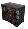 Компьютерный корпус 1STPLAYER UVIEW UV6 Black (UV6-BK)