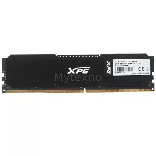 Оперативнаяпамять8Gb3600MHzADATAXPGGAMMIXD20(AX4U36008G18I-CBK20)_1