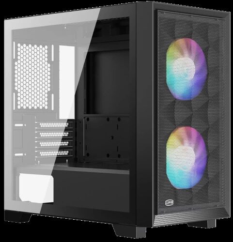 Корпус PCCooler C3D310 BK ARGB [C3D310-BKP2-GL] черный