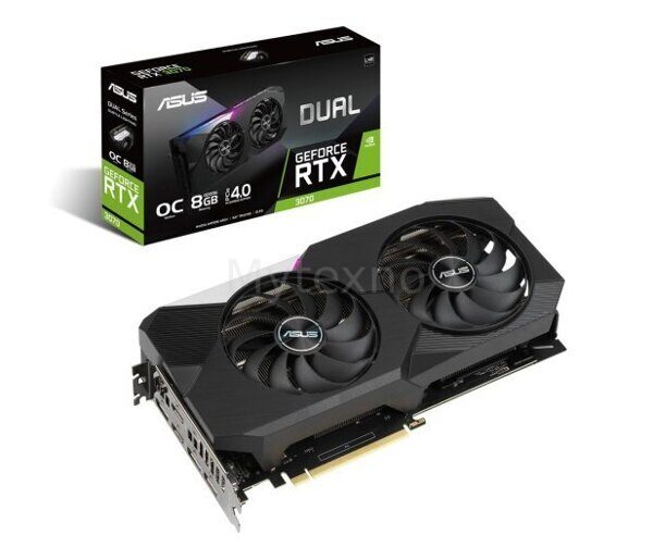 ASUS GeForce RTX 3070 DUAL OC V2 LHR 8GB GDDR6 / DUAL-RTX3070-O8G-V2