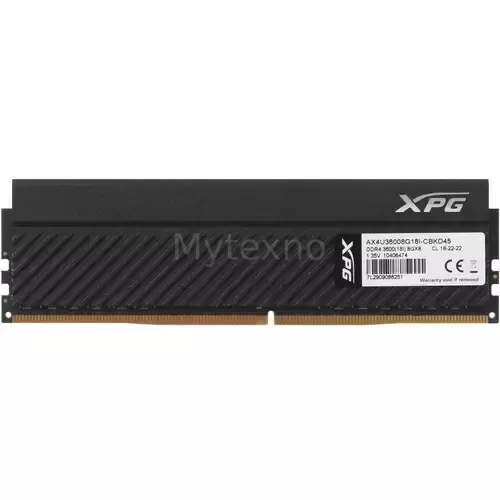 Оперативнаяпамять8Gb3600MHzADATAGAMMIXD45GRGBBlack(AX4U36008G18I-CBKD45)_1