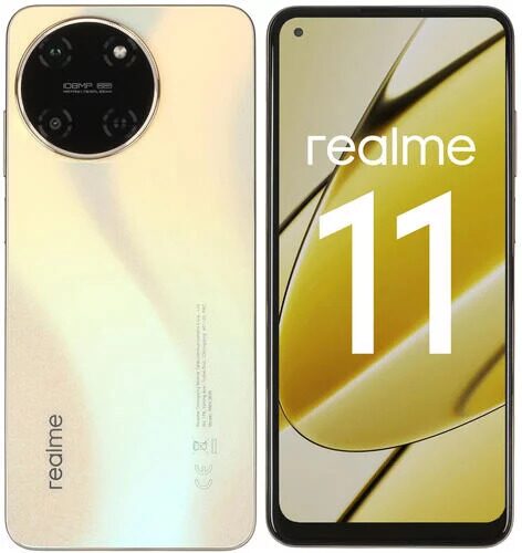 6.4" Смартфон realme 11 256 ГБ золотистый [631011000557]