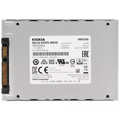 ТвердотельныйнакопительToshiba960GbKIOXIAEXCERIALTC10Z960GG8_2