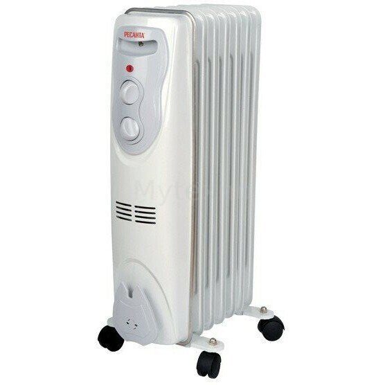 Масляный радиатор Ресанта ОМ-7Н 1500W White