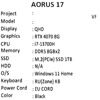 17.3 Ноутбук AORUS 17 BSF черный [BSF-73KZ654SH]