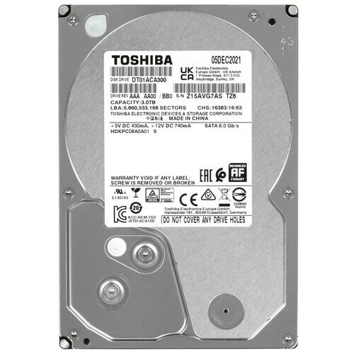 3 ТБ Жесткий диск Toshiba DT01  [DT01ACA300]