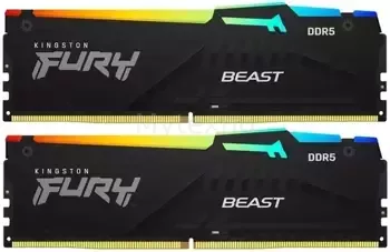 Оперативная память 16 Gb 4800 MHz Kingston FURY BEAST RGB (KF548C38BBAK2-16)