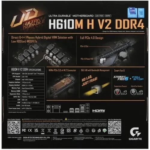 МатеринскаяплатаGigabyteH610MHV2DDR4_6_26480