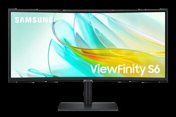 34 Монитор Samsung ViewFinity S6 S65UC S34C650UAI черный [LS34C650UAIXCI]