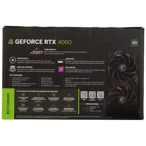 ВидеокартаMSIGeForceRTX4060GAMINGX[GeForceRTX4060GAMINGX8G]_8_5421179