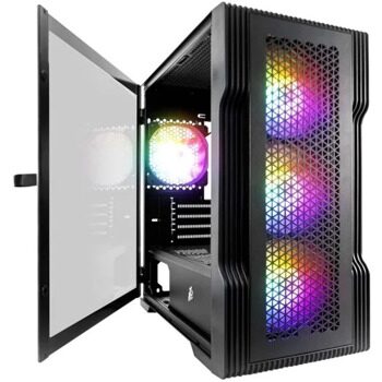 Компьютерный корпус 1STPLAYER TRILOBITE T3 ARGB Black (FP_T3-BK-4F2(AP))