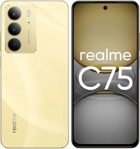 6.72 Смартфон realme C75 256 ГБ золотистый