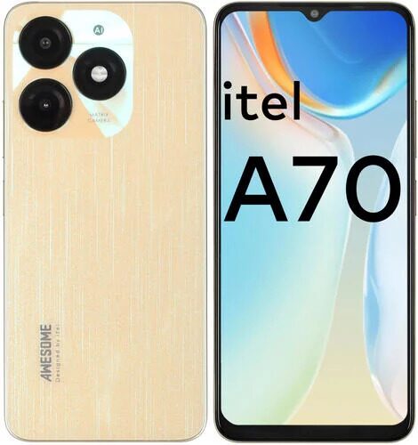 6.6 Смартфон Itel A70 256 ГБ золотистый