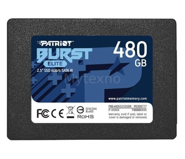 Patriot 480GB 2,5" SATA SSD BURST ELITE / PBE480GS25SSDR
