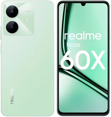 6.74 Смартфон realme Note 60x 64 ГБ зеленый