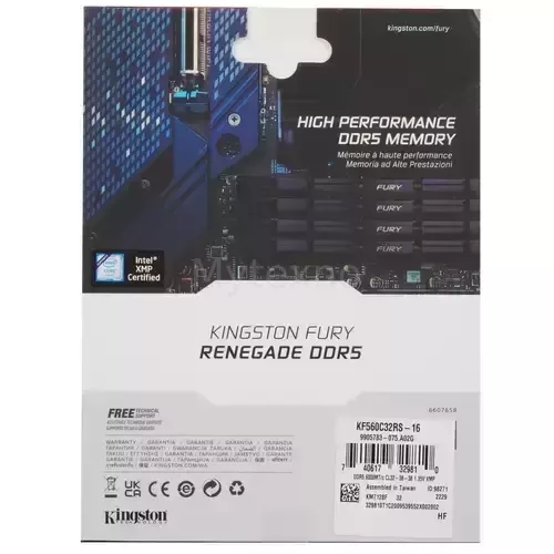 Оперативнаяпамять16Gb6000MHzKingstonFURYRENEGADE(KF560C32RS-16)_5