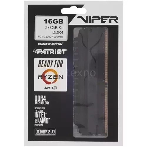 Оперативнаяпамять16Gb4000MHzPATRIOTVIPER4BLACKOUT(PVB416G400C9K)_4