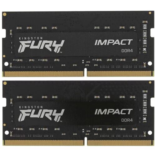 Оперативная память SODIMM Kingston FURY Impact [KF432S20IBK2/32] 32 ГБ