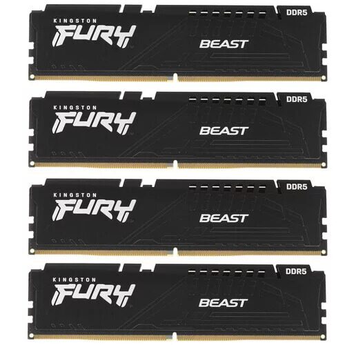 Оперативная память Kingston FURY Beast Black [KF560C40BBK4-64] 64 ГБ