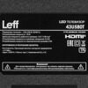 42.5 (108 см) LED-телевизор Leff 43U580T черный