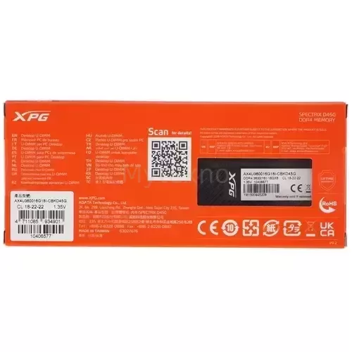 Оперативнаяпамять16Gb3600MHzADATAXPGSPECTRIXD45GRGBBlack(AX4U360016G18I-CBKD45G)_3