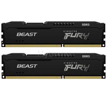 Оперативная память 16 Gb 1866 MHz Kingston FURY Beast Black (KF318C10BBK2/16)