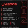 15.6 Ноутбук ARDOR GAMING NEO G15-I5ND314 черный [G15-I5ND314]