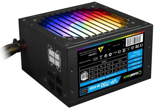 Блок питания GameMax VP-700 Modular RGB [VP-700-M-RGB] черный