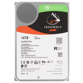 14 ТБ Жесткий диск Seagate 7200 IronWolf Pro  [ST14000NE0008]