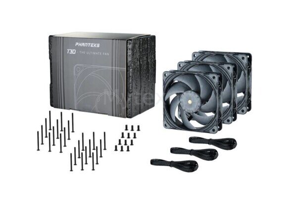 Комплект вентиляторов для корпуса PHANTEKS PH-F120T30 Black - Gray PH-F120T30_BG_3P_RU PWM