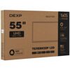 55 (139 см) LED-телевизор DEXP 55UCY3/G серый