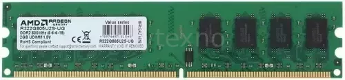 Оперативная память 2 Gb 800 MHz AMD R3 VALUE SERIES Green (R322G805U2S-UG)