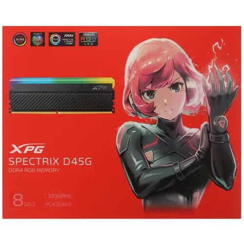 Оперативная память ADATA XPG SPECTRIX D45G RGB [AX4U32008G16A-DCBKD45G] 16 ГБ