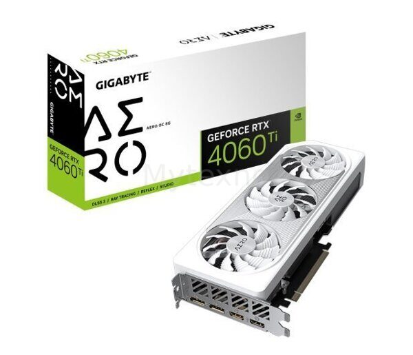 Видеокарта Gigabyte GeForce RTX 4060 Ti Aero OC 8G GV-N406TAERO OC-8GD