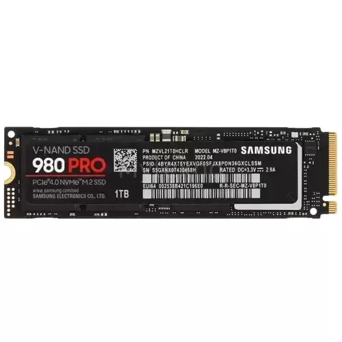 Твердотельный накопитель Samsung 1000 Gb 980 PRO MZ-V8P1T0BW