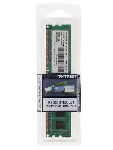 Оперативнаяпамять4Gb1600MHzPATRIOTSL(PSD34G1600L81)_3