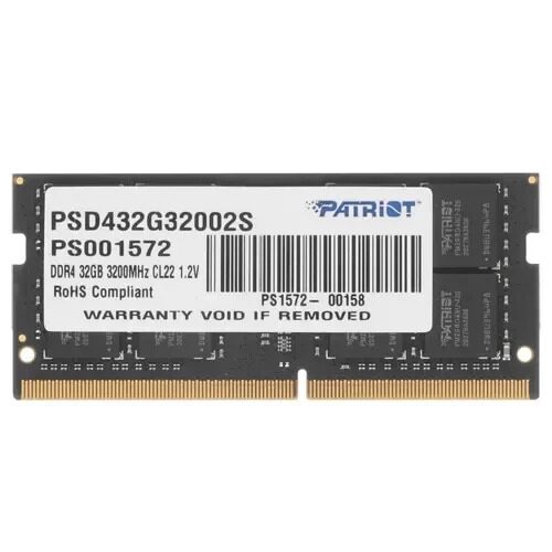 Оперативнаяпамять32Gb3200MHzPATRIOTSL(PSD432G32002)_1_51306