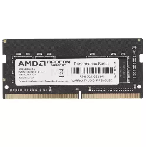 Оперативная память 8 Gb 2133 MHz AMD SODIMM R7 PERFOMANCE SERIES Black (R748G2133S2S-UO)