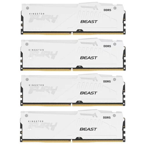 Оперативная память Kingston FURY Beast White RGB [KF556C40BWAK4-128] 128 ГБ