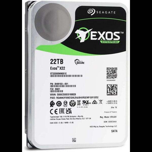 Жёсткий диск 22Tb SATA-III Seagate Exos X22 (ST22000NM001E)