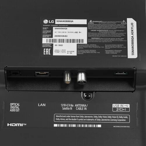 55(140см)LED-телевизорLG55NANO806QAчерный_6_9901261
