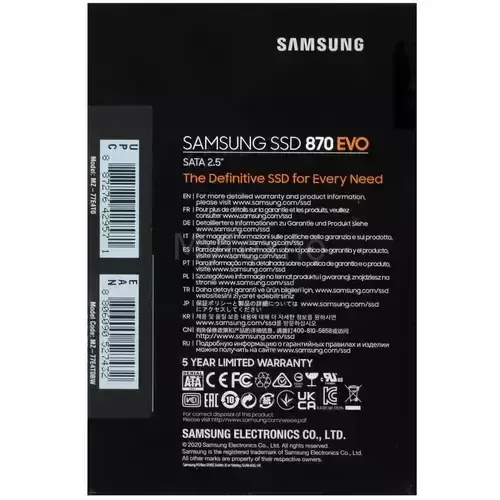 ТвердотельныйнакопительSamsung4000Gb870EVOMZ-77E4T0BEU_4