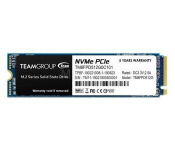 Team Group 512GB M.2 PCIe NVMe MP33 Pro / TM8FPD512G0C101