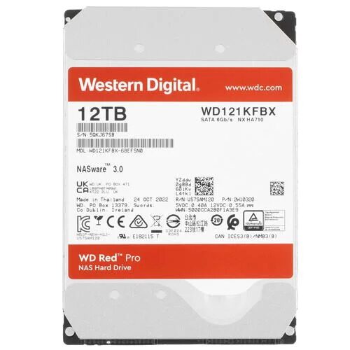 12 ТБ Жесткий диск WD Red Pro [WD121KFBX]